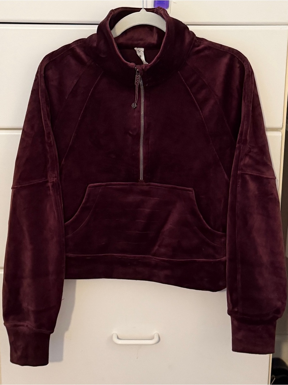 lululemon athletica Velvet Half-Zip Scuba Jacket - Burgundy